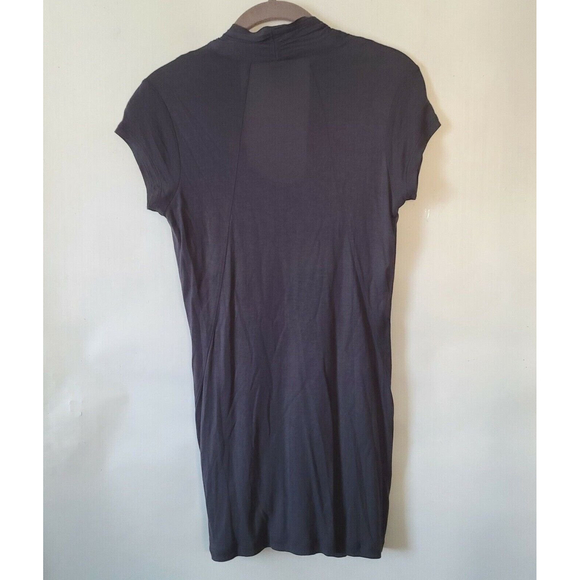 CABI Faux Wrap Fickle Tee Gray Sz XS Cap Slv Jersey Knit Style 3058 EUC - Picture 4 of 10